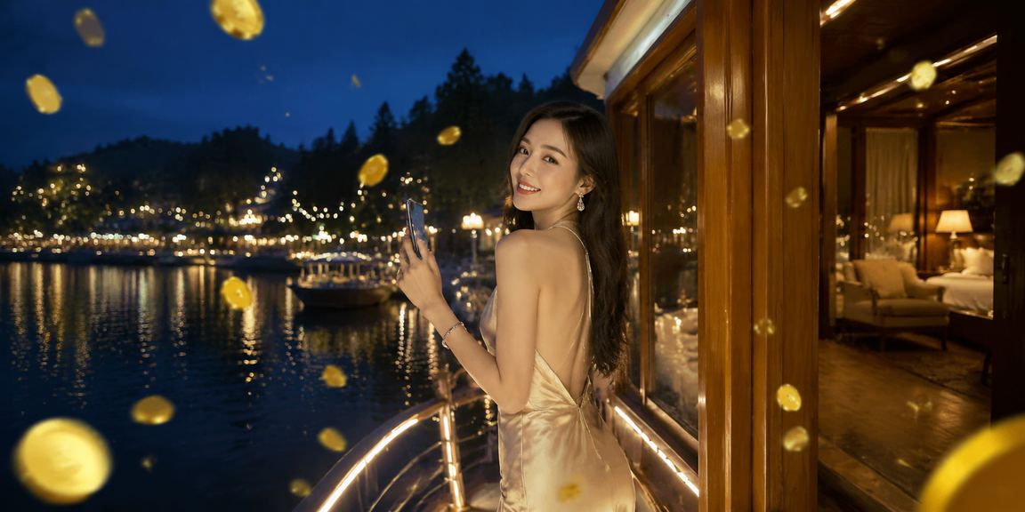 Người dùng tại Đà Lạt sử dụng điện thoại để theo dõi lịch thi đấu và sự kiện thể thao trực tuyến trong không gian cà phê hiện đại