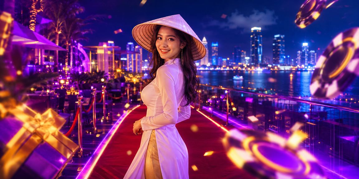 Phong cảnh Đà Nẵng với hình ảnh đăng ký nhận thưởng và nét văn hóa truyền thống qua chiếc nón lá Việt Nam